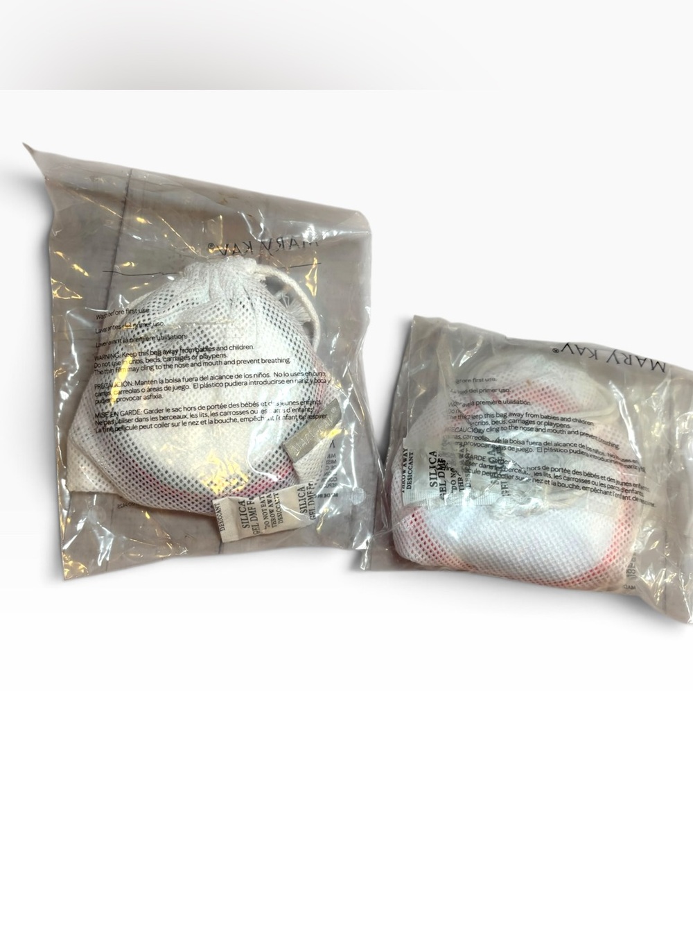 New Mary Kay Reusable Makeup Remover Pads Lot Of 2 Sets 10 Total Rounds In Bags